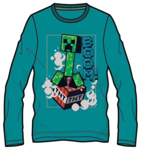Minecraft BOOM! gyerek hosszú ujjú póló, felső 6 év / 116 cm