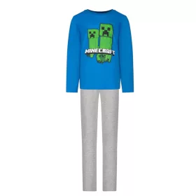 Minecraft TNT Blue gyerek hosszú pizsama 6 év / 116 cm
