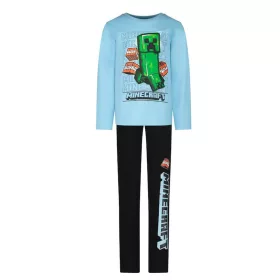   Minecraft TNT Light Blue gyerek hosszú pizsama 6 év / 116 cm
