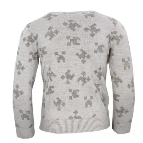 Minecraft Grey gyerek kötött pulóver 6 év / 116 cm