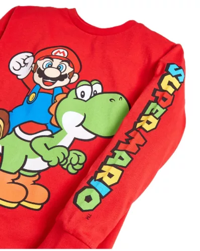 Super Mario Yoshi gyerek hosszú ujjú póló, felső 8 - 9 év / 128 - 134 cm