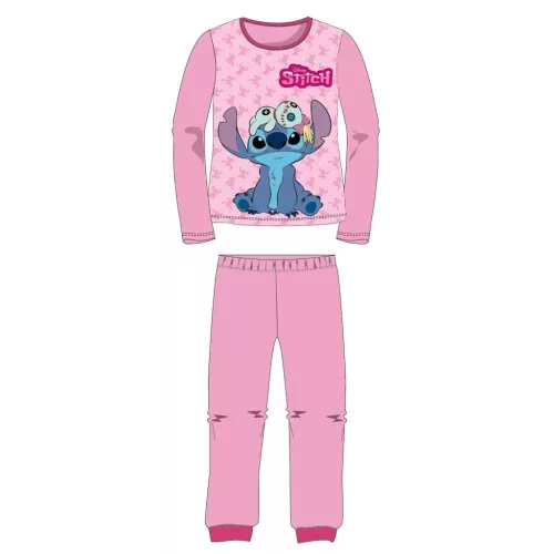 Disney Lilo és Stitch, A csillagkutya Scrump Light Pink gyerek hosszú pizsama 5 év / 110 cm
