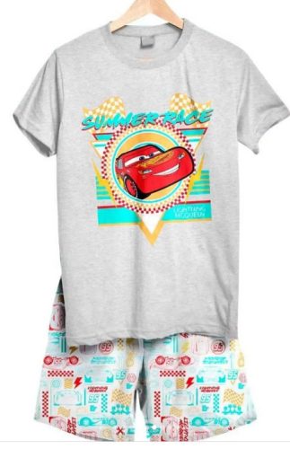 Disney Verdák Summer Race Grey gyerek rövid pizsama 6 év / 116 cm