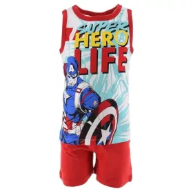   Bosszúállók Hero Life Red gyerek rövid pizsama 6 év / 116 cm
