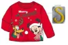 Disney Mickey Pluto Red Karácsonyi baba póló, felső 12 hó