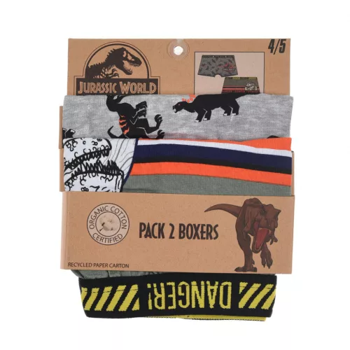 Jurassic World Danger Green gyerek boxeralsó 2 darab/csomag 2 - 3 év / 92 - 98 cm
