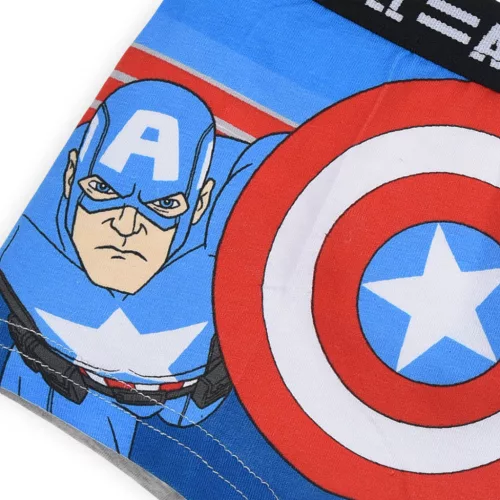 Bosszúállók Captain America Shield gyerek boxeralsó 2 darab/csomag 6 - 8 év / 116 - 128 cm