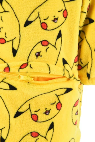 Pokémon Pika belebújós plüss polár takaró, poncsó 4 év / 104 cm