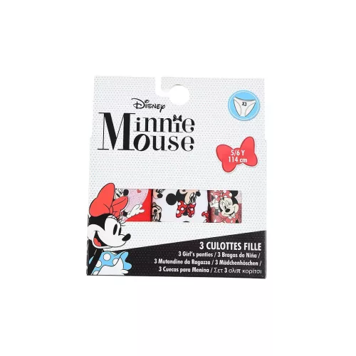 Disney Minnie Faces gyerek fehérnemű, bugyi 3 darab/csomag 5 - 6 év / 110 - 116 cm