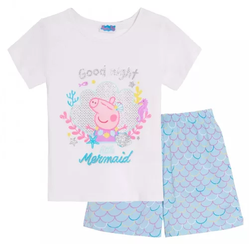 Peppa malac Good Night Mermaid gyerek rövid pizsama 3 év / 98 cm
