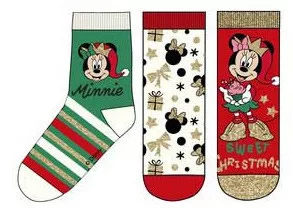 Disney Mickey, Minnie Surprise Karácsonyi gyerek zokni 23/26