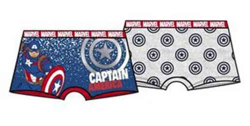 Bosszúállók Captain America gyerek boxeralsó 2 darab/csomag 6 - 8 év / 116 - 128 cm