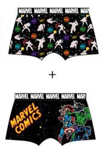 Bosszúállók Marvel Comics férfi boxeralsó 2 darab/csomag L