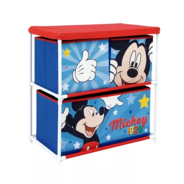   Disney Mickey Star játéktároló állvány 3 rekeszes 53x30x60 cm