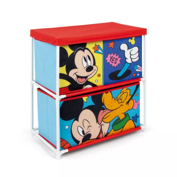 Disney Mickey Let's Move játéktároló állvány 3 rekeszes 53x30x60 cm