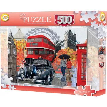Városok (London) Autumn walk puzzle 500 db-os