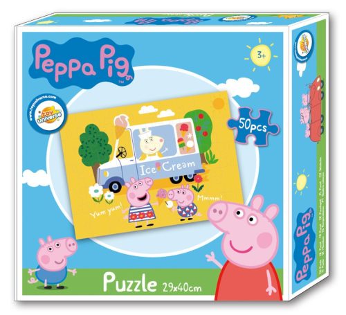 Peppa malac Ice Cream vendor puzzle 50 db-os
