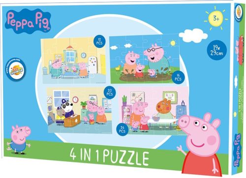 Peppa malac Family activities puzzle 4 az 1-ben