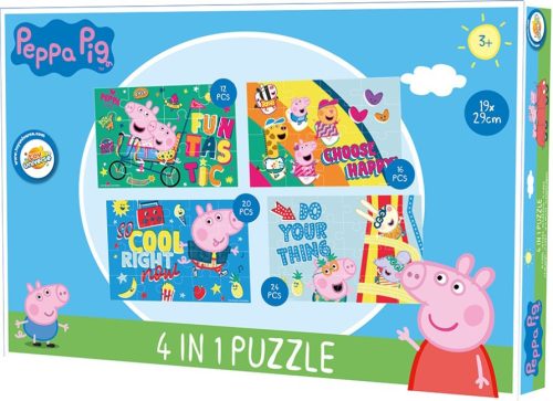Peppa malac Cool Things puzzle 4 az 1-ben