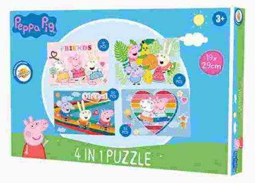Peppa malac Friends puzzle 4 az 1-ben