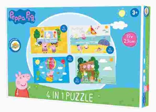 Peppa malac Summer puzzle 4 az 1-ben