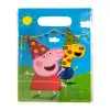 Peppa malac Party műanyag ajándéktasak, ajándékzacskó 10 db-os