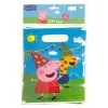 Peppa malac Party műanyag ajándéktasak, ajándékzacskó 10 db-os
