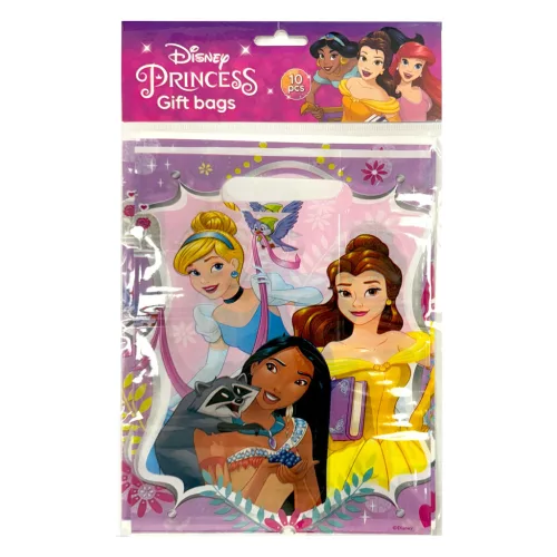 Disney Hercegnők Fun műanyag ajándéktasak, ajándékzacskó 10 db-os