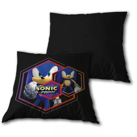 Sonic a sündisznó Prime párna, díszpárna levehető huzattal 35x35 cm Velúr