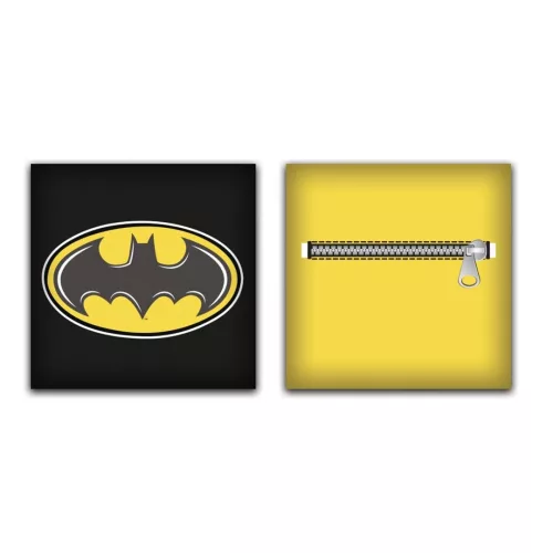 Batman Symbol párna, díszpárna levehető huzattal 35x35 cm Velúr