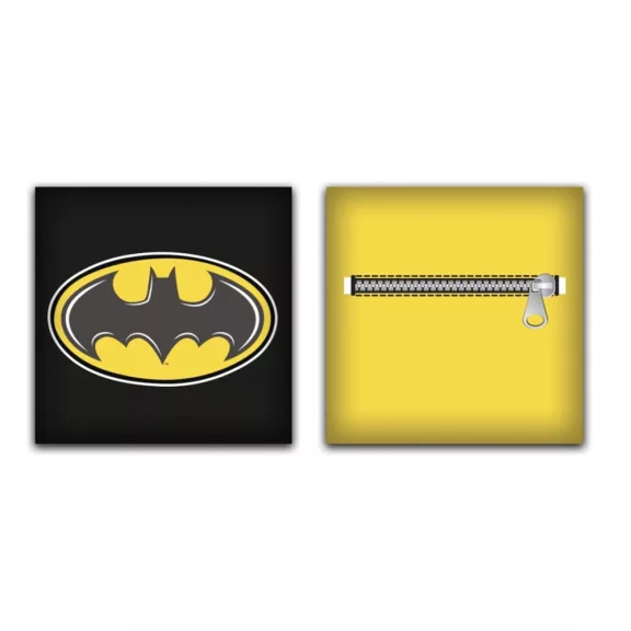 Batman Symbol párna, díszpárna levehető huzattal 35x35 cm Velúr