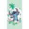 Disney Lilo és Stitch, A csillagkutya Green fürdőlepedő, strand törölköző 70x140cm