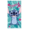 Disney Lilo és Stitch, A csillagkutya Happy fürdőlepedő, strand törölköző 70x140cm (Fast Dry)
