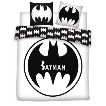   Batman White dupla, kétszemélyes ágyneműhuzat 240×220cm, 65x65 cm