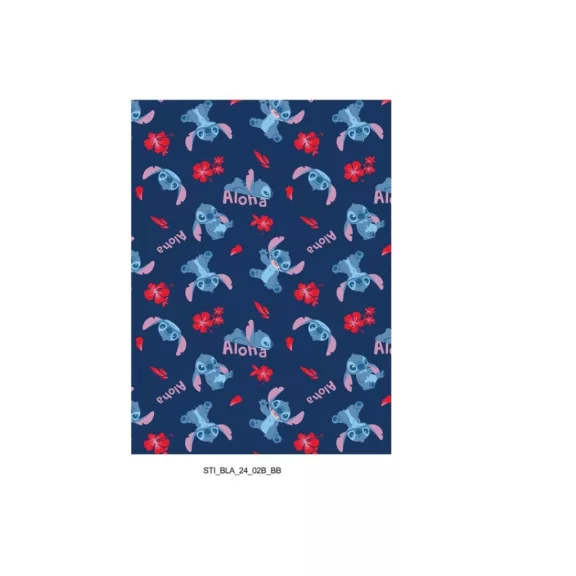 Disney Lilo és Stitch, A csillagkutya Aloha flanel takaró 110x150cm