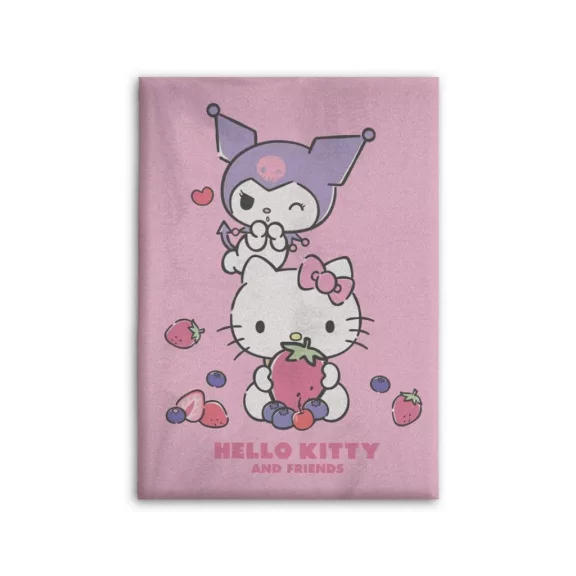 Hello Kitty Fruits polár takaró 100x140cm