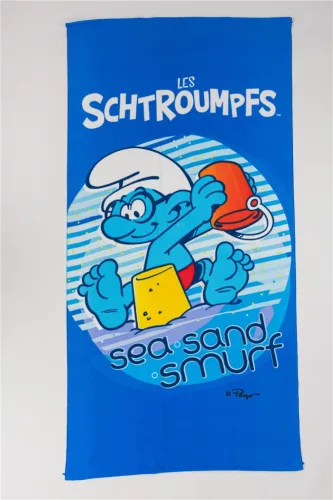 Hupikék törpikék Sea Sand fürdőlepedő, strand törölköző 70x140cm (Fast Dry)