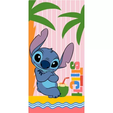   Disney Lilo és Stitch, A csillagkutya Summer Relax fürdőlepedő, strand törölköző 70x140cm (Fast Dry)
