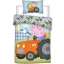 Peppa malac George's Tractor gyerek, ovis ágyneműhuzat 100×135cm, 40×60 cm