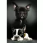 Kutyás Bulldog polár takaró 100x140cm