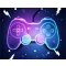 Gamer Neon polár takaró 100x140cm