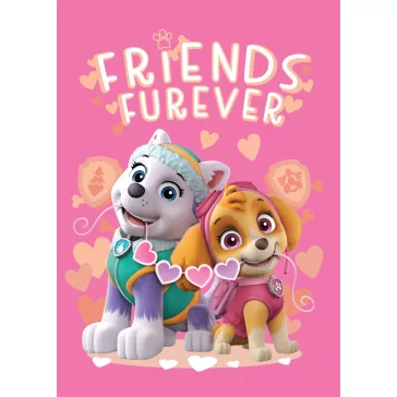 Mancs Őrjárat Friends Furever polár takaró 100x140cm
