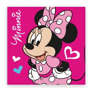  Disney Minnie Love kéztörlő, arctörlő, törölköző 30x30cm