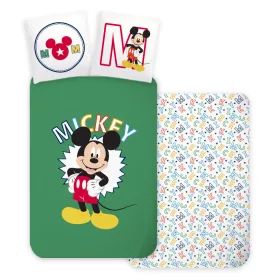  Disney Mickey Letters gyerek, ovis ágyneműhuzat 100×135 cm, 40×60 cm