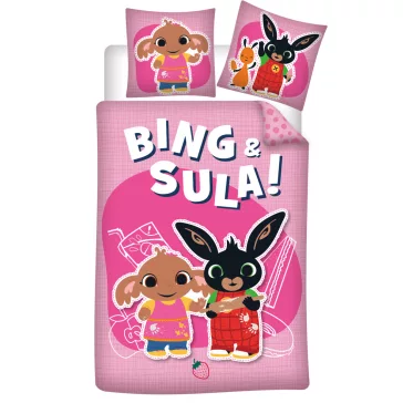Bing Sula gyerek, ovis ágyneműhuzat 100×135cm, 40×60 cm