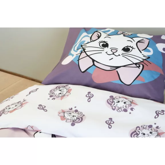 Disney Marie Purrfect gyerek, ovis ágyneműhuzat 100×135 cm, 40×60 cm