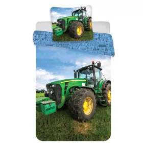 Traktor Green Field ágyneműhuzat 140×200cm, 70×90 cm