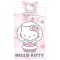 Hello Kitty Cozy Winter gyerek, ovis ágyneműhuzat 100×135 cm, 40×60 cm
