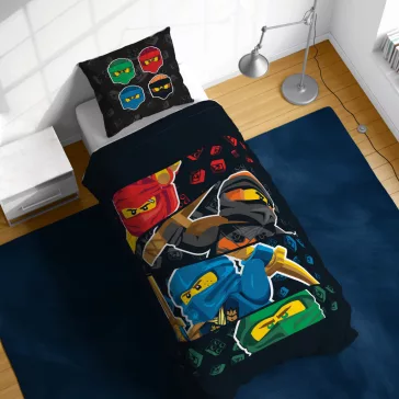   Lego Ninjago Four Elements ágyneműhuzat 140×200cm, 70×90 cm