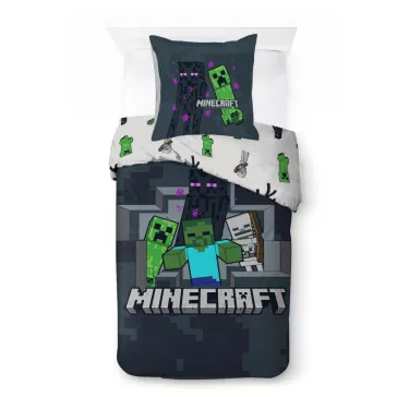   Minecraft Last Block Standing ágyneműhuzat 140×200cm, 70×90 cm